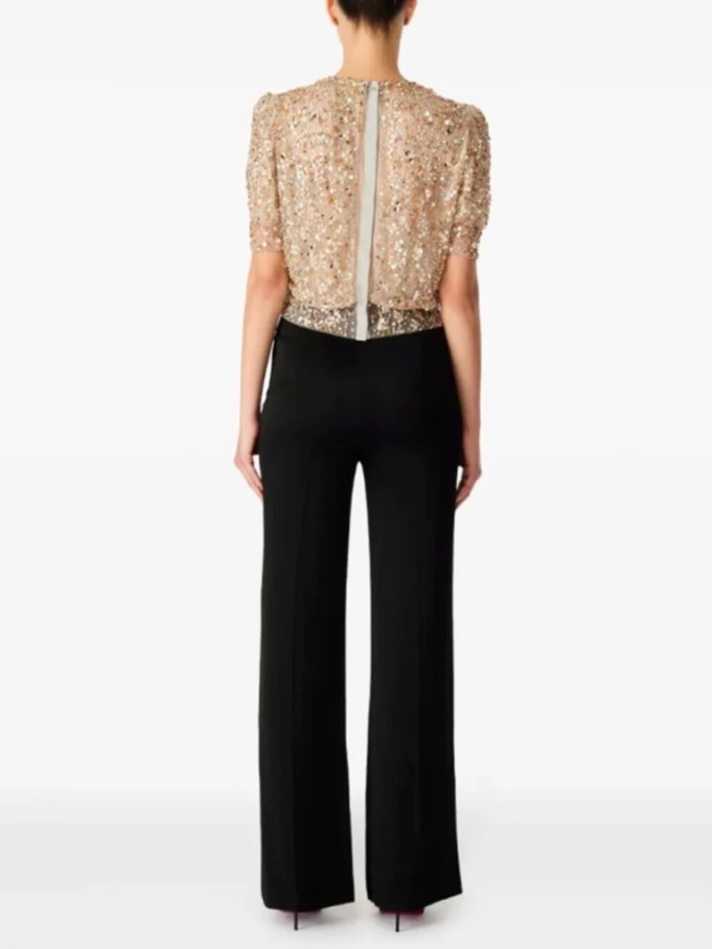 Jenny Packham Black Wide Leg Trousers – Sample – Approx. 28” Waist